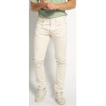 Reduzierte Weiße Unifarbene Replay Slim Fit Jeans mit Knopf aus Baumwolle für Herren Größe XXL Weite 34, Länge 30 