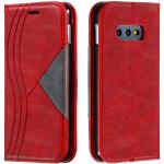 Rote Elegante Samsung Galaxy S10e Cases Art: Geldbörsen mit Bildern aus Leder 