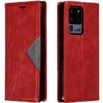 Rote Elegante Samsung Galaxy S20 Cases Art: Geldbörsen mit Bildern aus Leder 