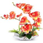 Rote Künstliche Orchideen aus Porzellan 