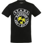 Schwarze Kurzärmelige Resident Evil T-Shirts aus Baumwolle für Herren Größe M 