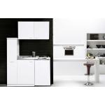 Respekta MINIKÜCHE Miniküche , Weiß , Kunststoff , 1 Schubladen , 130 cm , links aufbaubar, rechts aufbaubar , Küchen, Miniküchen