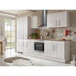Weiße Moderne Respekta Premium 300 Küchenmöbel aus Edelstahl Breite 200-250cm, Höhe 200-250cm, Tiefe 200-250cm 