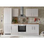 Reduzierte Weiße Moderne Respekta Premium 270 Küchenmöbel matt aus Lärchenholz 