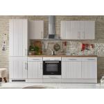 Reduzierte Weiße Moderne Respekta Premium 280 Küchenmöbel matt aus Lärchenholz 