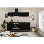 Schwarze Küchen & Küchenzeilen Breite 200-250cm günstig online kaufen