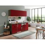 Rote Moderne Respekta Küchen & Küchenzeilen Breite 150-200cm 