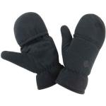 Anthrazitfarbene Bestickte RESULT Fingerlose Handschuhe & Halbfinger-Handschuhe aus Polyester für Herren Übergrößen 