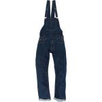 Blaue Jeans-Latzhosen aus Denim für Herren Größe XXL für den für den Winter 