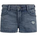 Reduzierte Blaue Retour Jeans Shorts für Kinder mit Reißverschluss aus Baumwolle für Mädchen Größe 134 