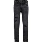 Reduzierte Dunkelgraue Retour Slim Jeans für Kinder mit Reißverschluss aus Baumwolle für Jungen Größe 158 