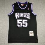 Retro 98 99 Jason Williams #55 Sacramento Kings Basketball Trikot Schwarz