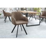 Reduzierte Taupefarbene Gesteppte Industrial Riess Ambiente Designer Stühle aus Massivholz Breite 50-100cm, Höhe 50-100cm, Tiefe 50-100cm 