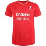Rote Gestreifte Kurzärmelige FC Liverpool V-Ausschnitt T-Shirts für Herren Größe XXL 