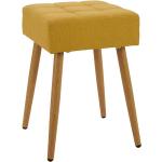 Gelbe Retro Quadratische Sitzhocker aus Metall Breite 0-50cm, Höhe 0-50cm, Tiefe 0-50cm 