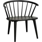 Schwarze Retro Topdesign Holzstühle lackiert aus Massivholz mit Armlehne Breite 50-100cm, Höhe 50-100cm, Tiefe 50-100cm 