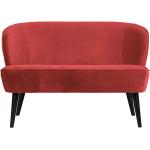 Rote Retro Basilicana Zweisitzer-Sofas aus Samt Breite 100-150cm, Höhe 50-100cm, Tiefe 50-100cm 2 Personen 