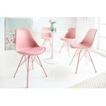 Rosa Retro Riess Ambiente Organische Designer Stühle aus Kunstleder gepolstert Breite 0-50cm, Höhe 50-100cm, Tiefe 50-100cm 