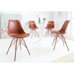 Braune Retro Riess Ambiente Organische Designer Stühle aus Kunstleder gepolstert Breite 0-50cm, Höhe 50-100cm, Tiefe 50-100cm 