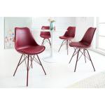 Rote Retro Riess Ambiente Organische Designer Stühle aus Kunstleder gepolstert Breite 0-50cm, Höhe 50-100cm, Tiefe 50-100cm 