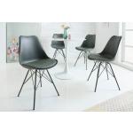 Reduzierte Graue Moderne Riess Ambiente Designer Stühle aus Kunstleder gepolstert Breite 0-50cm, Höhe 50-100cm, Tiefe 50-100cm 