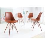 Reduzierte Braune Moderne Riess Ambiente Organische Designer Stühle aus Kunstleder gepolstert Breite 0-50cm, Höhe 50-100cm, Tiefe 50-100cm 