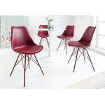 Reduzierte Rote Moderne Riess Ambiente Organische Designer Stühle aus Kunstleder gepolstert Breite 0-50cm, Höhe 50-100cm, Tiefe 50-100cm 