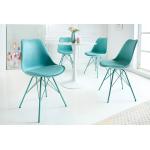 Reduzierte Türkise Moderne Riess Ambiente Organische Designer Stühle aus Kunstleder gepolstert Breite 0-50cm, Höhe 50-100cm, Tiefe 50-100cm 