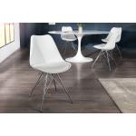 Reduzierte Weiße Moderne Riess Ambiente Designer Stühle aus Kunststoff gepolstert Breite 0-50cm, Höhe 50-100cm, Tiefe 50-100cm 