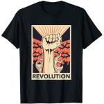 Schwarze REVOLUTION T-Shirts für Herren Größe S 