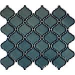 Blaue Mosaik Wandfliesen glänzend aus Keramik 
