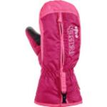 Pinke Reusch Kinderhandschuhe mit Reißverschluss aus Fleece für Babys für den für den Winter 