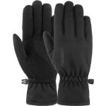 Schwarze Reusch Kinderfingerhandschuhe aus Softshell Größe 4 für den für den Winter 