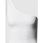 Weiße Unifarbene Review Cropped Shirts aus Baumwolle Cropped für Damen Größe XL 