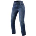 Reduzierte Hellblaue Revit High Waist Jeans aus Denim für Damen Größe XS Weite 28, Länge 32 
