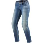 Reduzierte Blaue Revit Slim Fit Jeans aus Denim für Damen 