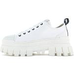 Reduzierte Weiße Palladium Vegane Low Sneaker mit Schnürsenkel für Damen Größe 42 