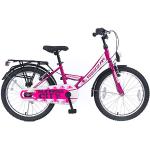 Rezzak 20 Zoll Kinder Fahrrad Mädchenfahrrad City Bike Mit Rücktrittbremse RH 33 Pink Weiss Neu -044