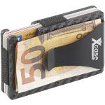 Schwarze Xcase Geldbörsen mit Geldklammer mit RFID-Schutz 