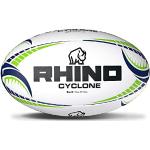 Rhino Cyclone Rugbyball, Weiß, Größe 5