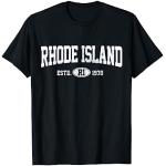 Schwarze Rhode Island T-Shirts für Damen Größe S 