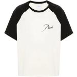 Weiße Bestickte Color Blocking Rhude T-Shirts aus Jersey für Herren Größe XL 