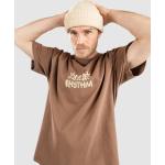 Braune Vintage Rhythm T-Shirts aus Baumwolle für Herren Größe L 