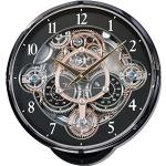 Rhythm Clocks "Gadget Magic Motion Uhr, Schwarz