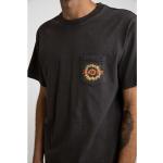 Schwarze Vintage Kurzärmelige Rhythm T-Shirts aus Baumwolle für Herren Größe S 