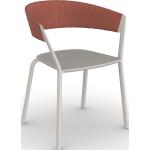 Cremefarbene Designer Stühle aus Polyrattan Outdoor 