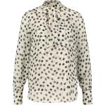 Offwhitefarbene Riani V-Ausschnitt Transparente Blusen & durchsichtige Blusen durchsichtig aus Chiffon für Damen Größe S 