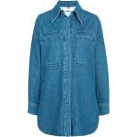 Blaue Riani Hemdjacken aus Denim für Damen Größe L für den für den Frühling 