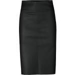 Schwarze Unifarbene Riani Lederröcke aus Leder für Damen Größe S 