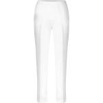 Weiße Atmungsaktive Riani Leinenhosen aus Leinen für Damen Größe S 